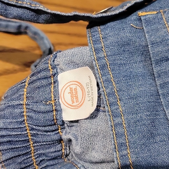 Wonder Nation Girls Overall Dress Size 10/12 - Picture 3 of 4